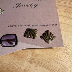 Gold Vintage Shell Earrings
